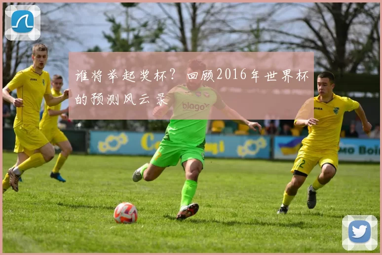 谁将举起奖杯?回顾2016年世界杯的预测风云录