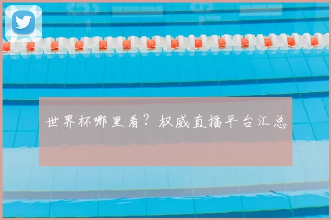世界杯哪里看?权威直播平台汇总